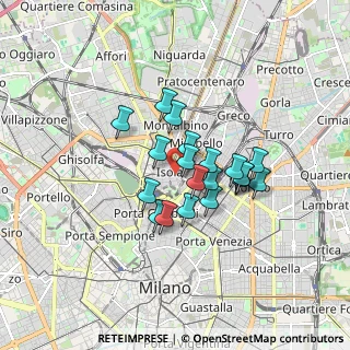 Mappa Via Pola, 20124 Milano MI, Italia (1.2165)