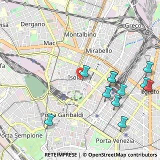 Mappa Via Pola, 20124 Milano MI, Italia (1.24182)