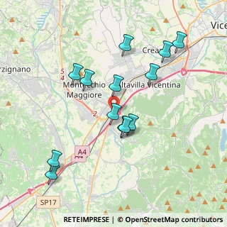 Mappa Superstrada Pedemontana Veneta, 36075 Montecchio Maggiore VI, Italia (3.68923)