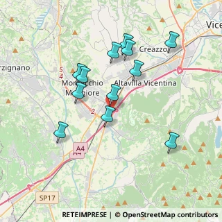 Mappa Superstrada Pedemontana Veneta, 36075 Montecchio Maggiore VI, Italia (3.5225)