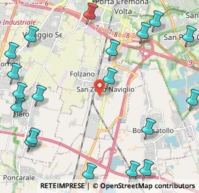 Mappa Via Gianni Rodari, 25010 San Zeno Naviglio BS, Italia (3.0695)