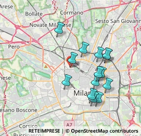 Mappa Via Gran San Bernardo, 20154 Milano MI, Italia (3.41143)