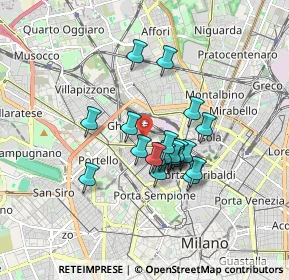 Mappa Via Gran San Bernardo, 20154 Milano MI, Italia (1.2825)