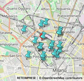 Mappa Via Gran San Bernardo, 20154 Milano MI, Italia (1.4765)