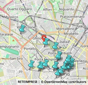Mappa Via Gran San Bernardo, 20154 Milano MI, Italia (2.587)