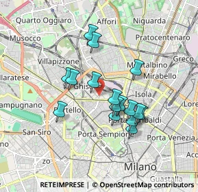 Mappa Via Gran San Bernardo, 20154 Milano MI, Italia (1.44813)