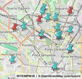 Mappa Via Gran San Bernardo, 20154 Milano MI, Italia (2.25353)