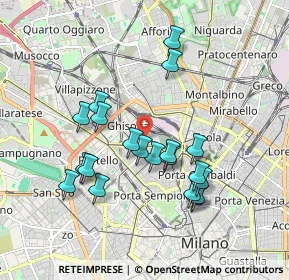 Mappa Via Gran San Bernardo, 20154 Milano MI, Italia (1.7145)