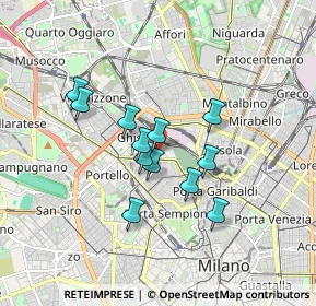 Mappa Via Gran San Bernardo, 20154 Milano MI, Italia (1.33083)