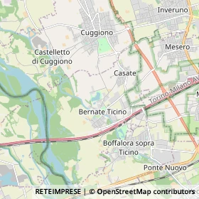 Mappa Bernate Ticino