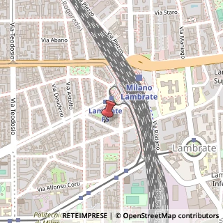 Mappa Via Privata degli Orombelli, 7/A, 20131 Milano, Milano (Lombardia)