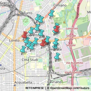 Mappa Piazza Enrico Bottini, 20131 Milano MI, Italia (0.7495)