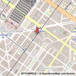 Mappa Via Luigi Settembrini, 45, 20124 Milano, Milano (Lombardia)