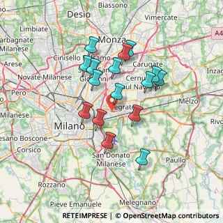 Mappa Via Bologna, 20054 Segrate MI, Italia (6.03563)