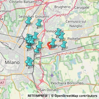 Mappa Via Bologna, 20054 Segrate MI, Italia (3.35)