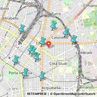 Mappa Via Francesco Lomonaco, 20131 Milano MI, Italia (1.08182)