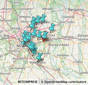 Mappa SP Rivoltana, 20060 Zona , Italia (11.197)