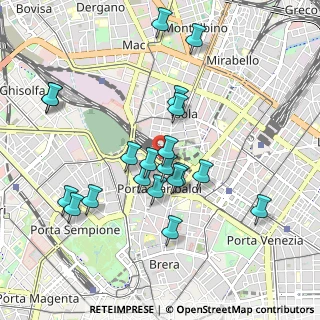 Mappa Stazione Garibaldi, 20124 Milano MI, Italia (0.9245)