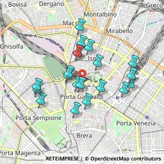 Mappa Stazione Garibaldi, 20124 Milano MI, Italia (0.846)