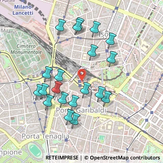 Mappa Garibaldi Fs, 20124 Milano MI, Italia (0.4985)