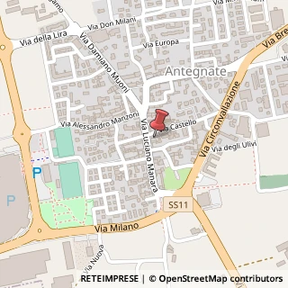 Mappa Via Castello, 12, 24051 Antegnate, Bergamo (Lombardia)