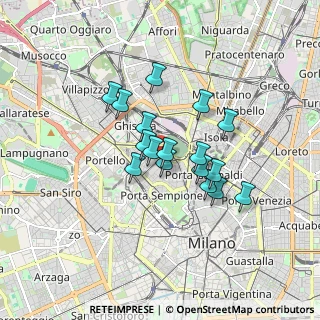 Mappa Via Procaccini ang, 20154 Milano MI, Italia (1.27235)