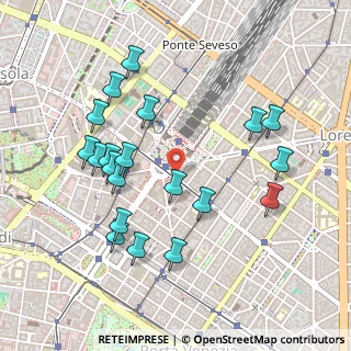 Mappa Via Antonio da Recanate, 20124 Milano MI, Italia (0.5025)