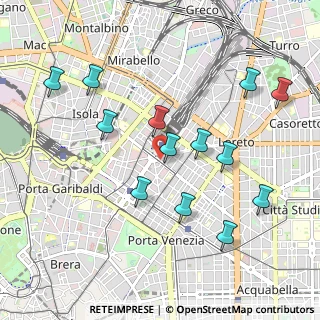 Mappa Via Antonio da Recanate, 20124 Milano MI, Italia (1.02077)