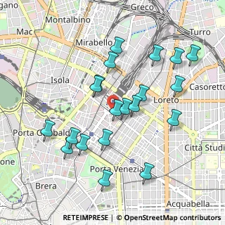 Mappa Via Antonio da Recanate, 20124 Milano MI, Italia (0.9605)
