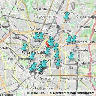 Mappa Via Antonio da Recanate, 20124 Milano MI, Italia (1.738)
