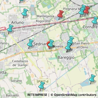 Mappa SS 11 Padana Superiore, 20018 Sedriano MI (3.10733)