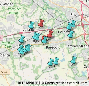 Mappa Centro Commerciale Bennet, 20018 Sedriano MI, Italia (3.47611)