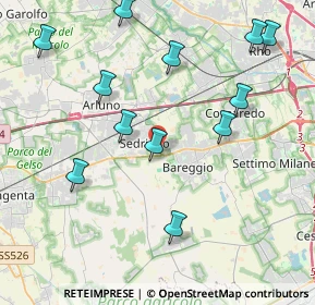 Mappa SS 11 Padana Superiore, 20018 Sedriano MI (4.50833)