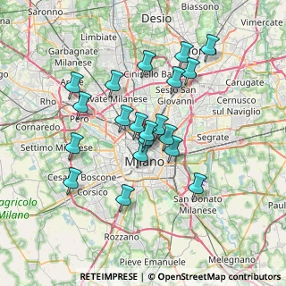 Mappa Stazione Porta Garibaldi, 20124 Milano MI, Italia (6.2585)