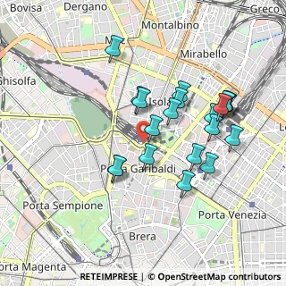 Mappa Stazione Porta Garibaldi, 20124 Milano MI, Italia (0.8515)