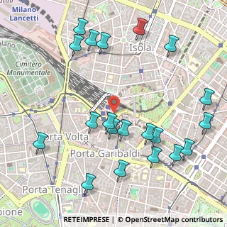 Mappa Stazione Porta Garibaldi, 20124 Milano MI, Italia (0.612)