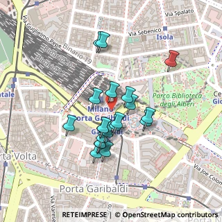 Mappa Stazione Porta Garibaldi, 20124 Milano MI, Italia (0.182)