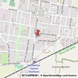 Mappa Piazza Aldo Moro, 20010 Santo Stefano Ticino MI, Italia, 20010 Ossona, Milano (Lombardia)