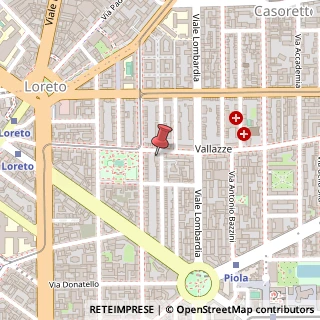 Mappa Via Vallazze, 12, 20131 Milano, Milano (Lombardia)