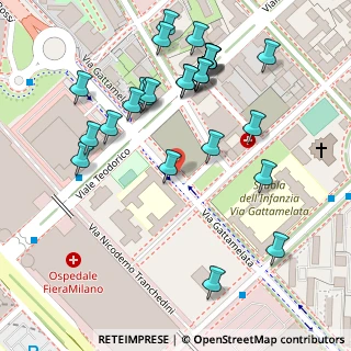 Mappa Via Gattamelata, 20149 Milano MI, Italia (0.13889)