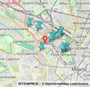 Mappa Via Gattamelata, 20149 Milano MI, Italia (1.29909)