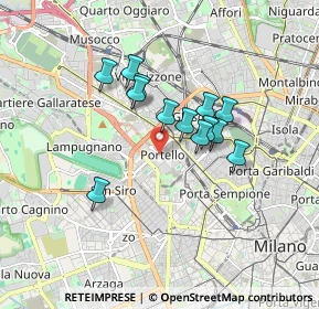 Mappa Via Gattamelata, 20149 Milano MI, Italia (1.33769)