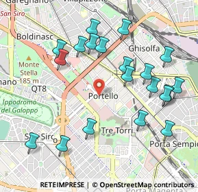 Mappa Via Gattamelata, 20149 Milano MI, Italia (1.087)