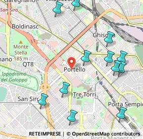 Mappa Via Gattamelata, 20149 Milano MI, Italia (1.2325)