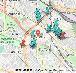 Mappa Via Gattamelata, 20149 Milano MI, Italia (0.8635)