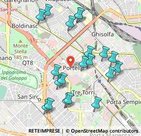 Mappa Via Gattamelata, 20149 Milano MI, Italia (1.0255)