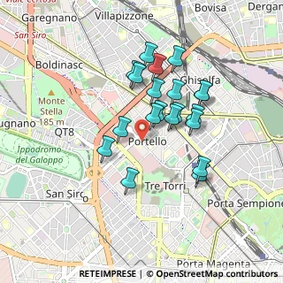 Mappa Via Gattamelata, 20149 Milano MI, Italia (0.744)