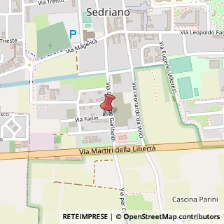 Mappa Via Fanin, 2, 20018 Sedriano MI, Italia, 20018 Sedriano, Milano (Lombardia)