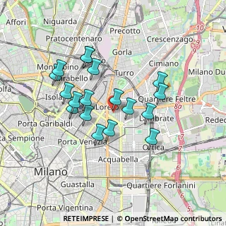 Mappa Piazza Aspromonte, 20131 Milano MI, Italia (1.55556)