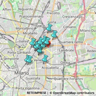 Mappa Piazza Aspromonte, 20131 Milano MI, Italia (1.12563)